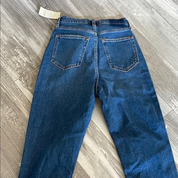 🔥BRAND NEW Abercrombie & Fitch Blue Cropped Ankle Straight Jeans - Picture 5 of 6
